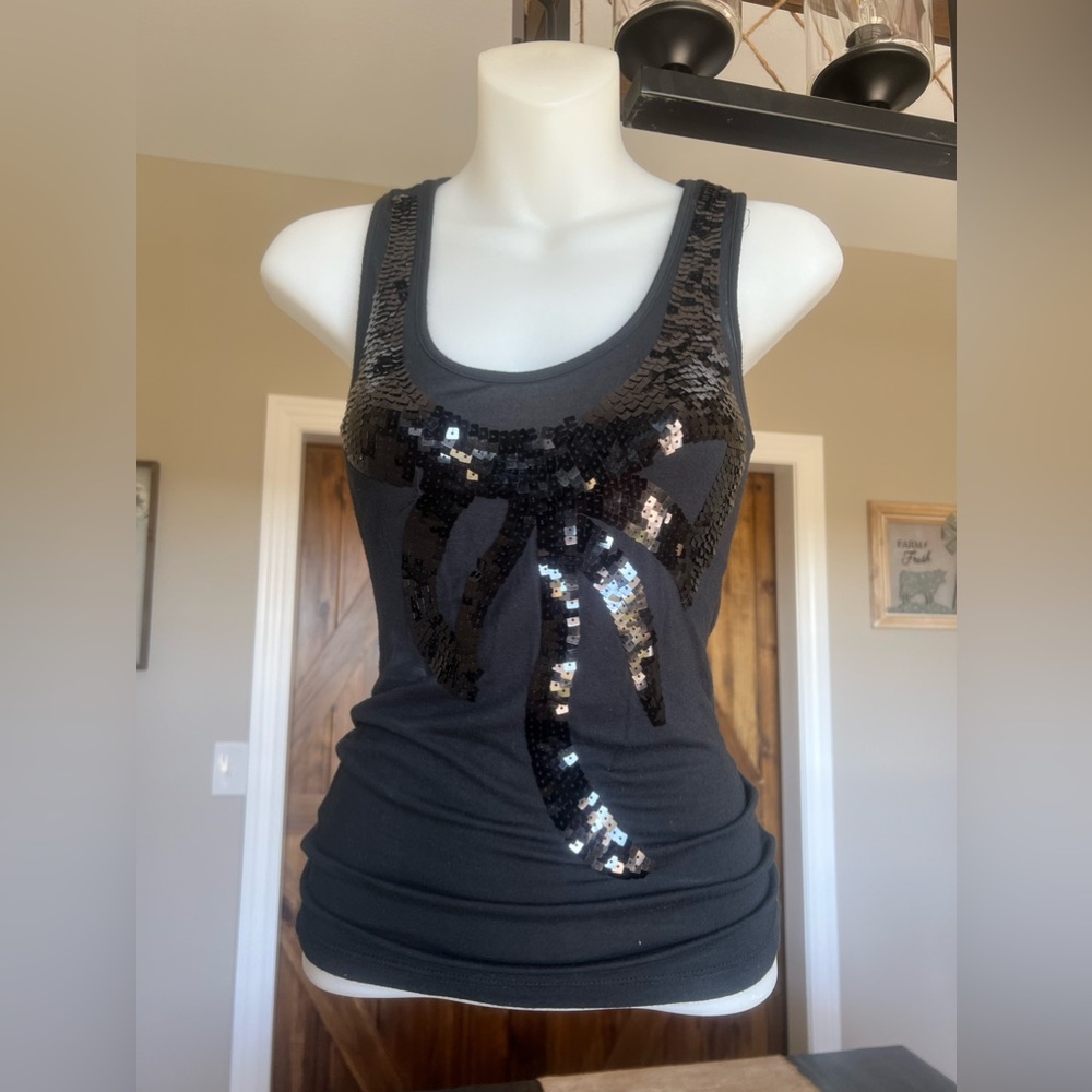 Bow Sequin Tank